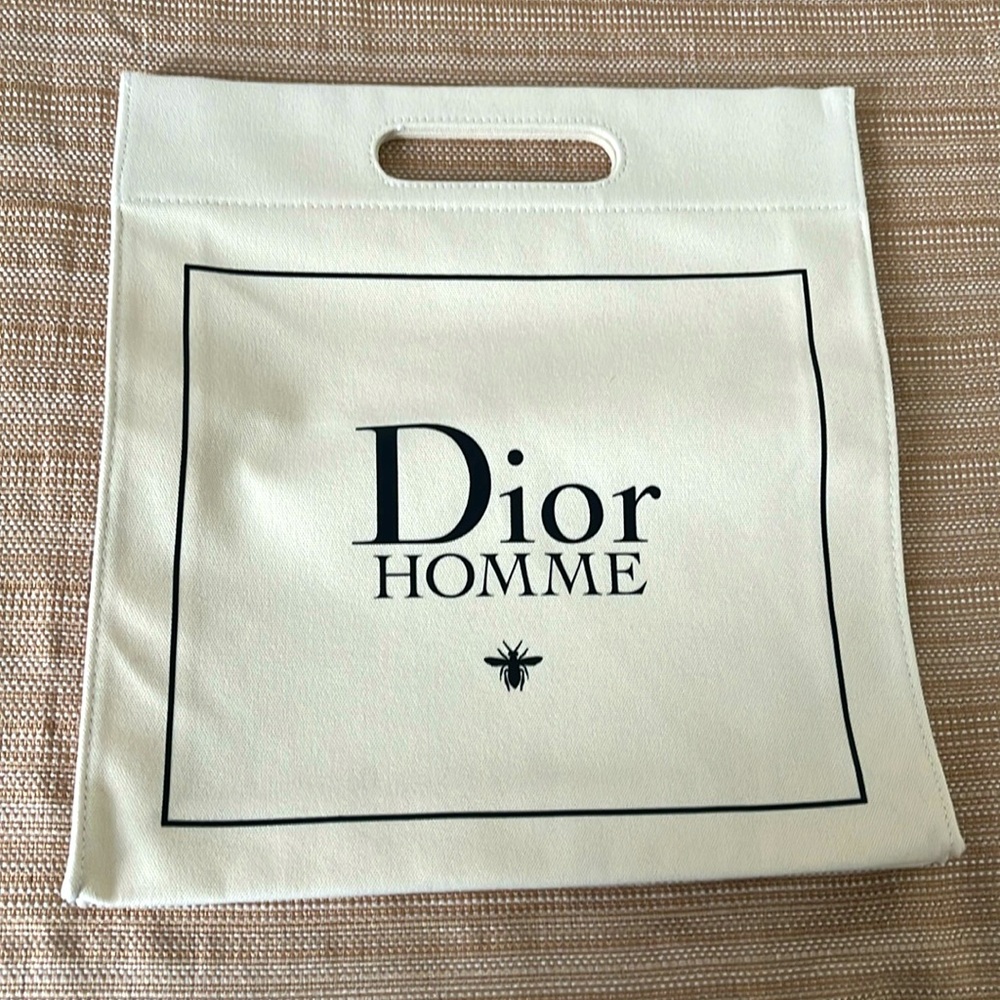 NEW authentic DIOR HOMME canvas shopper tote